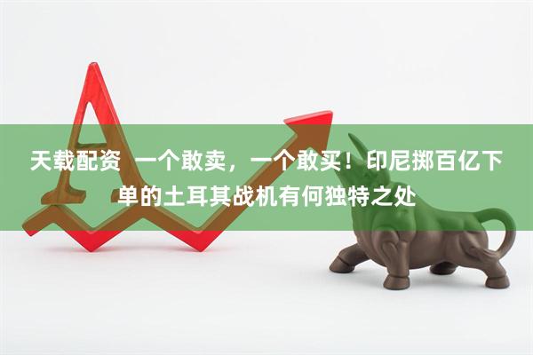 天载配资  一个敢卖，一个敢买！印尼掷百亿下单的土耳其战机有何独特之处