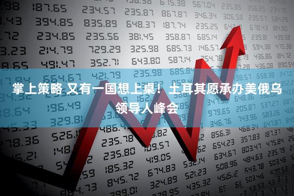 掌上策略 又有一国想上桌！土耳其愿承办美俄乌领导人峰会