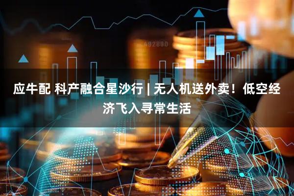 应牛配 科产融合星沙行 | 无人机送外卖！低空经济飞入寻常生活